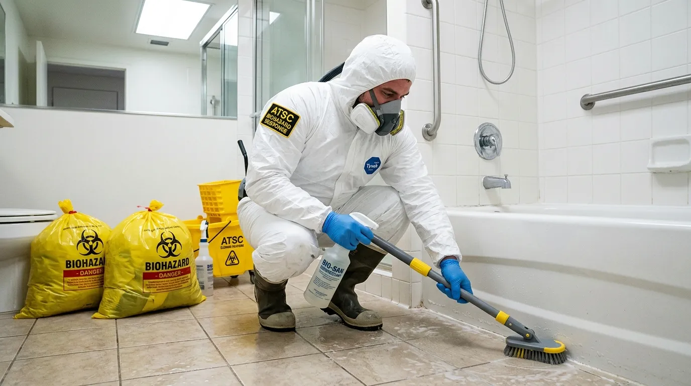 Decontamination equipment deployed for Blood Cleanup in Cerritos